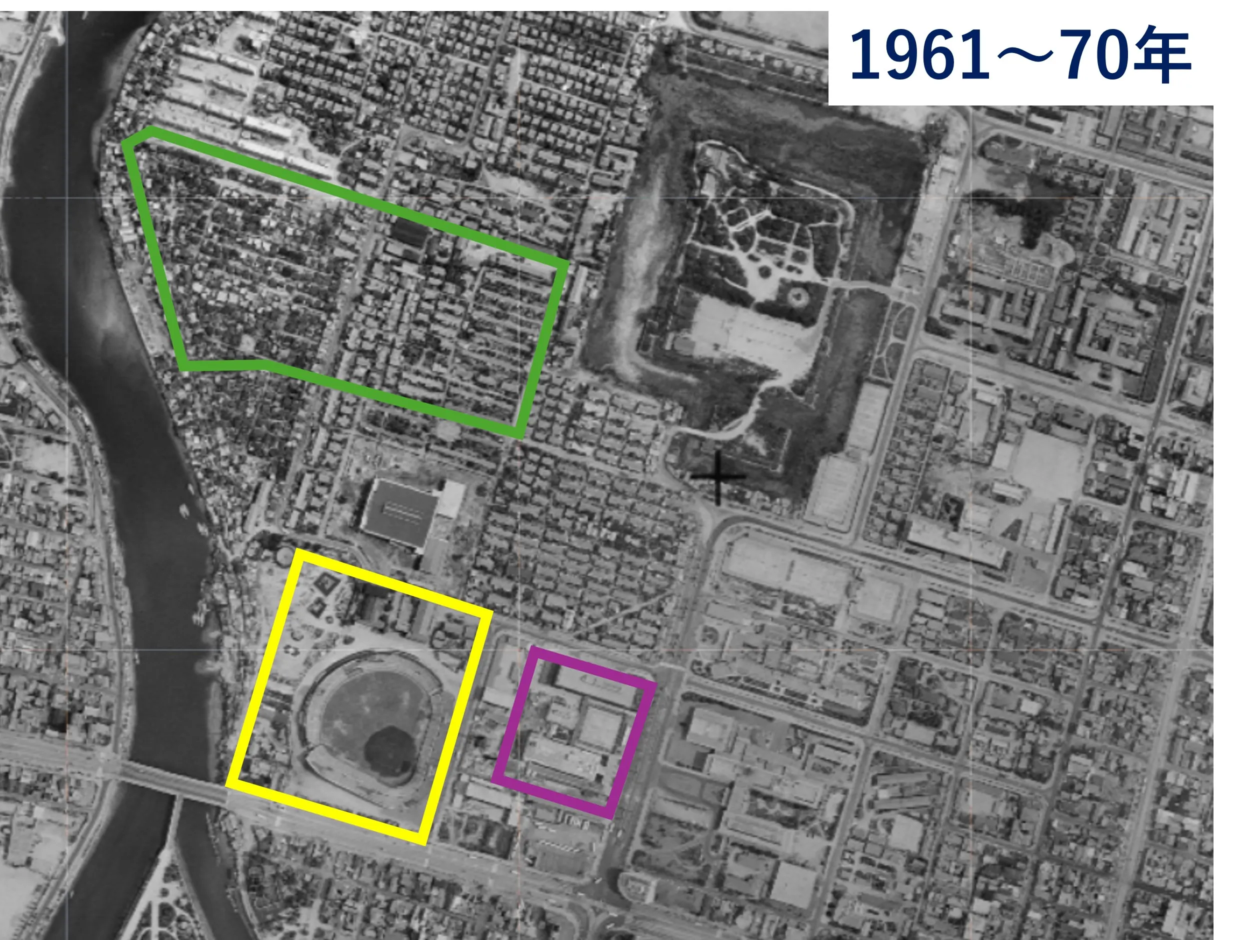 1957年 広島市民球場 竣工 スライダー イメージ画像