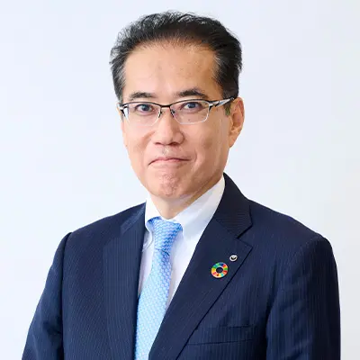代表取締役副社長副社長執行役員日比谷プロジェクト推進室長品川港南2050プロジェクト推進室長CCO(Chief Compliance Officer)CDAIO (Chief Digital and AI Officer) 池田 康の写真
