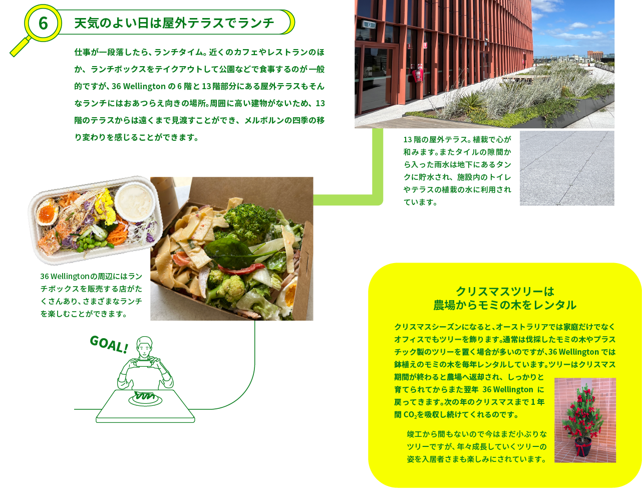 6.気のよい日は屋外テラスでランチ