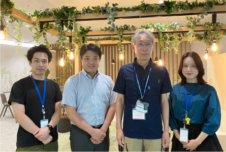 左から、NTT アーバンバリューサポート株式会社東海事業部 花井健太、永尾晃良、テルウェル西日本株式会社東海支店 永井博士さん、NTTアーバンバリューサポート株式会社東海事業部 酒井悠生